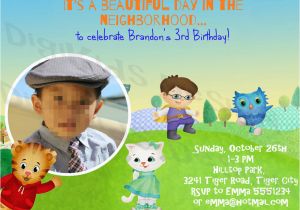 Daniel Tiger Birthday Card Daniel Tiger Personalized Birthday Party Invitations and