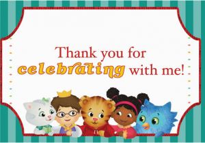 Daniel Tiger Birthday Card Daniel Tiger Thank You Card Daniel Tiger theme Party