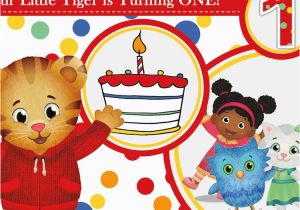 Daniel Tiger Birthday Party Invitations Daniel Tiger 1st Birthday Party Invitation 3in1 events