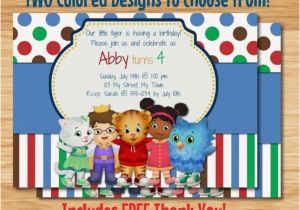 Daniel Tiger Birthday Party Invitations Daniel Tiger 39 S Neighborhood Birthday Invitation by