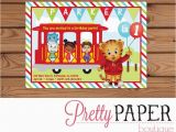 Daniel Tiger Birthday Party Invitations Daniel Tiger Birthday Invitation Digital or Printed