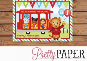 Daniel Tiger Birthday Party Invitations Daniel Tiger Birthday Invitation Digital or Printed