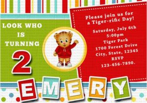 Daniel Tiger Birthday Party Invitations Items Similar to Daniel Tiger Invitation Daniel Tiger