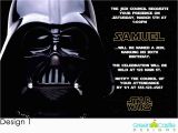 Darth Vader Birthday Invitations 20 Star Wars Darth Vader Birthday Party Invitations