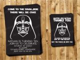 Darth Vader Birthday Invitations Darth Vader Birthday Invitation and Thank You by