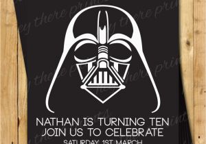 Darth Vader Birthday Invitations Darth Vader Birthday Invitations Star Wars by Heythereprints