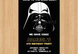 Darth Vader Birthday Invitations Darth Vader Invitation Star Wars Birthday Invitation Star