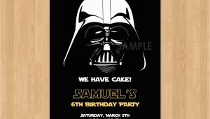 Darth Vader Birthday Invitations Darth Vader Invitation Star Wars Birthday Invitation Star