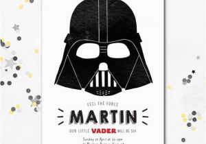 Darth Vader Birthday Invitations Darth Vader Invitation Star Wars Party Invite Darth Vader