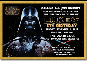 Darth Vader Birthday Invitations Darth Vader Star Wars Birthday Favor Tag Di 378ft