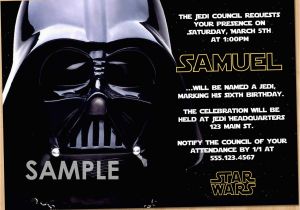 Darth Vader Birthday Invitations Free Star Wars Birthday Invitations Bagvania Free