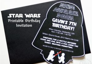 Darth Vader Birthday Invitations Star Wars Darth Vader Birthday Invitation the Scrap Shoppe