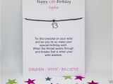 Daughter 13th Birthday Card 13th Birthday Bracelet Card 13th Birthday Gift Daughter