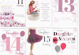 Daughter 13th Birthday Card Daughter 11th 12th 13th 14th 15th or 16th Birthday Card