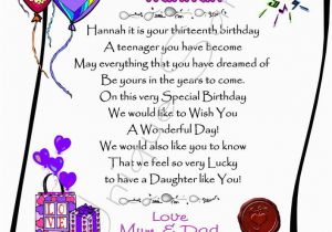 Daughter 13th Birthday Card Gift for Teenager 13th Birthday Daughter son