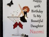 Daughter 30 Birthday Card Personalised Handmade Birthday Card 40th 21st 30th