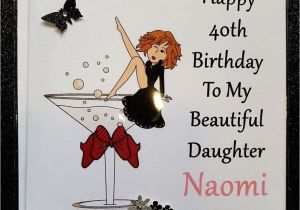 Daughter 30 Birthday Card Personalised Handmade Birthday Card 40th 21st 30th