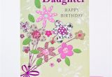 Daughter Birthday Cards Online Birthday Card Daughter Patterned Flowers Only 99p