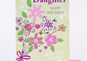 Daughter Birthday Cards Online Birthday Card Daughter Patterned Flowers Only 99p