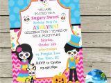 Day Of the Dead Birthday Invitations Book Of Life Sugar Skulls Birthday Party by Coastalinvitations