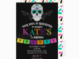 Day Of the Dead Birthday Invitations Day Of the Dead Birthday Party Invitation