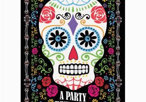 Day Of the Dead Birthday Invitations Halloween Day Of the Dead Party Fun Party Supplies