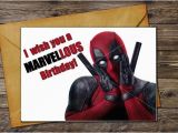 Deadpool Happy Birthday Card Deadpool Birthday Card Printable Greeting Card Instant