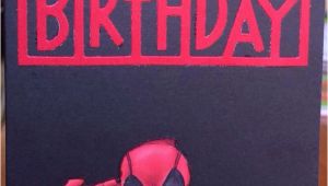 Deadpool Happy Birthday Card Deadpool Card Rellb the Creative Mum the Creative