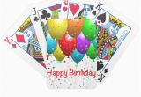 Deck Of Cards Birthday Happy Birthday Balloons Deck Of Cards Zazzle