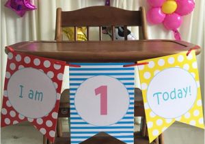 Decorate High Chair 1st Birthday Blue Boy 39 S 1st Birthday High Chair Decorating Kit Set Baby