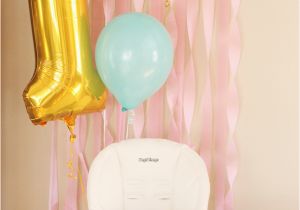 Decorate High Chair 1st Birthday Party Reveal Hot Air Balloon Birthday Party Project Nursery