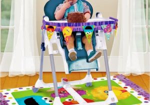 Decorate High Chair 1st Birthday Sesame Street 1st Birthday Highchair Decorating Kit Party