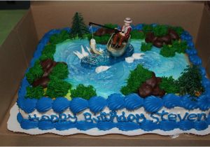 Decorated Birthday Cakes at Walmart Fishing theme Birthday Cake Walmart Bakery 20 Im