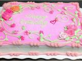 Decorated Birthday Cakes at Walmart Pink Rose Sheet Cake Decorated by Leslie Schoenecker at
