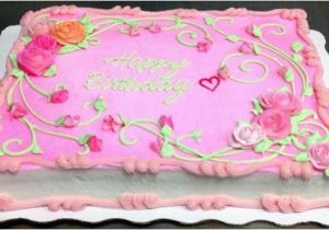 Decorated Birthday Cakes at Walmart Pink Rose Sheet Cake Decorated by Leslie Schoenecker at