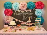 Decorating Ideas for Baby Girl Birthday Party Baby Girl First Birthday Party Decorations at Home Ideas