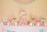 Decorating Ideas for Baby Girl Birthday Party Pink Decoration Idea for Christening Baby Girl Party