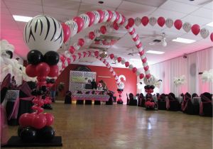 Decorating Ideas for Sweet 16 Birthday Party People event Decorating Company Zebra Sweet 16
