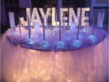 Decoration for 15 Birthday Party Candle Ceremony Set Up Winter Wonderland Sweet 16
