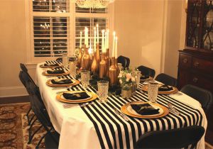 Decoration for 30th Birthday Party Gold Black and White My 30th Birthday Dinner Party