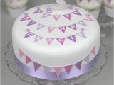 Decoration for Cakes On Birthday Personalised Bunting Birthday Cake Decorating Kit by