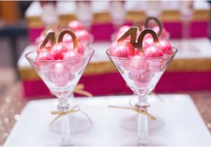 Decorations for A 40th Birthday Party Kara 39 S Party Ideas Glamorous Pink Gold 40th Birthday Party