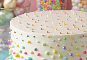 Decorative Cakes for Birthdays Easter Polka Dot Cake Sugarhero