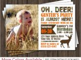 Deer Hunting Birthday Invitations Deer Hunting Birthday Invitation Camo by Puggy Prints