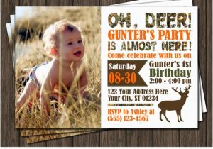 Deer Hunting Birthday Invitations Deer Hunting Birthday Invitation Camo by Puggy Prints