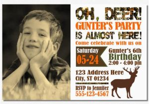 Deer Hunting Birthday Invitations Deer Hunting Birthday Invitation Camo by Puggyprints On Etsy