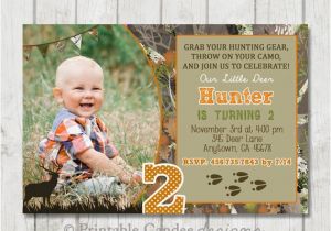 Deer Hunting Birthday Invitations Deer Hunting Birthday Invitation Hunting by Printablecandee