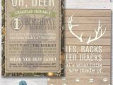 Deer Hunting Birthday Invitations Hunter Camo Deer Boy 39 S Birthday Party Invitation Deer