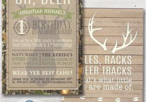 Deer Hunting Birthday Invitations Hunter Camo Deer Boy 39 S Birthday Party Invitation Deer