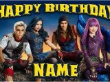 Descendants 2 Happy Birthday Banner Disney Descendants 2 Happy Birthday Name Custom Birthday